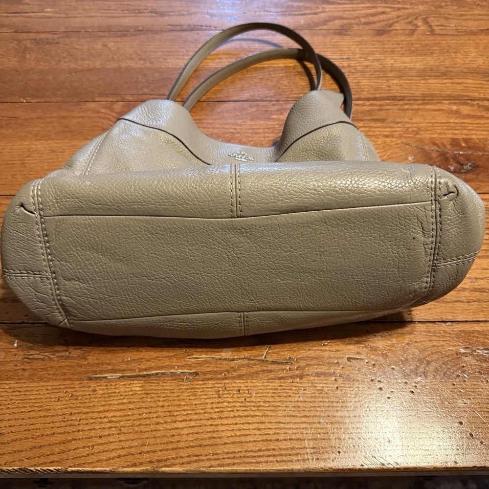 Coach Lexy F27593 Fog Taupe Pebbled Leather Shoulder Bag MSRP $395 - Picture 10 of 10